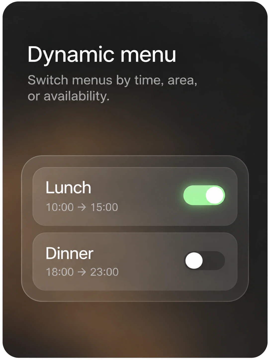Dynamic Menu